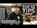 Top 10 Tips to Running a Successful Construction Business