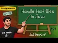 Core Java - Assignment Core Java Java Programming