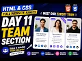 Build Team Section with HTML CSS Day 11 Complete Website Series