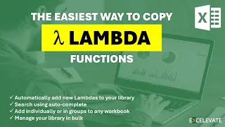 The Easiest Way to Add Excel Lambdas to All Your Workbooks