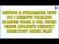 How do I remove trailing slashes from a URL when using Apache s default directory index file