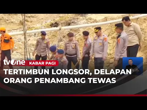 Belasan Penambang Emas Ilegal Tertimbun Longsor, 8 Orang Tewas