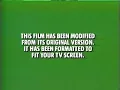 This Film Has Been Modified From Its Original Version Disney Home 1995