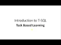 Introduction to T-SQL SQL Server