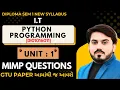 PYTHON PROGRAMMING UNIT 1 MIMP FOR GTU EXAM DIPLOMA SEM 1 I T MIMP FOR GTU EXAM NEW SYLLABUS