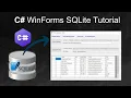 Learn to build SQLite WinForms GUI Apps using C CSharp Tutorial for Absolute Beginner