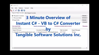 Instant C - VB to C Source Code Converter in Action