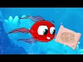 Kırmızı Balık Hazine Avında ❤️🗺️ Sevimli Dostlar Bebek ve Çocuk Şarkıları