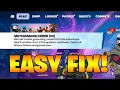 How to FIX Matchmaking Error For Shattered Live Event Lobby in Fortnite