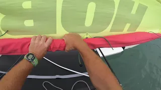 How to reef the Hobie 16 catamaran   multi cam with commentary