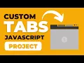 Animated tabs HTML CSS JavaScript CSS tabs JavaScript tabs