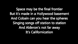 Download Red Hot Chilli Peppers Californication Lyrics MP3