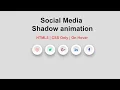 Floating Social Media Icons in HTML and CSS Social Media Button Animation With Shadow Effects