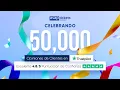Celebrando 50 000 resenas sobre ASAP Tickets en Trustpilot