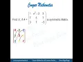 Missing Values in a Symmetric Matrix - Matrices