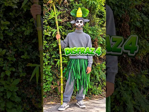Día 4 disfrazándome y hoy tocó de el REY JULIEN😱 #lifehacks #diy #halloween