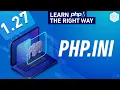 How To Work With PHPs Configuration File - PHP INI