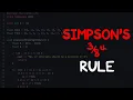4 5 1 Simpson s Rule Implementation Coding Tutorial Numerical Methods