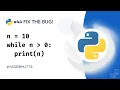 Python While Loop Quiz Fix the Error in Python A Coding Challenge Python for Beginners