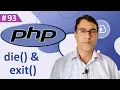 PHP die exit Function PHP tutorial for beginners - 93 die and exit function in PHP