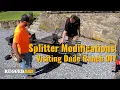 Log Splitter Modifications Visiting Dude Ranch DIY and Checking Out His Modified Splitter
