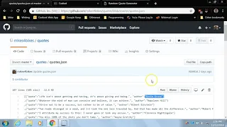 Random Quote Generator in jQuery Javascript freeCodeCamp