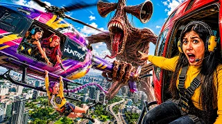 O SIREN HEAD ATACOU O HELICÓPTERO DAS GUERREIRAS DO K-POP *o pior aconteceu 