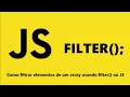 Como filtrar elementos de um array usando filter no JS