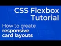 How to Create Cards with CSS Flexbox - Responsive Web Design Tutorial