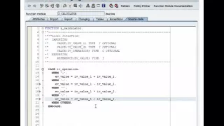 SAP Abap Tutorial How to create FM Function Module