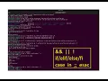 Boolean Operations and Conditionals in Linux and case