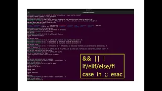 Boolean Operations and Conditionals in Linux and case