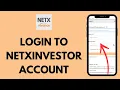 Netxinvestor Login How to Sign in to netxinvestor com 2026