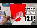 Lagu Waarom je je canvas rood moet verven! Een GLOEIENDE tutorial in acrylverf