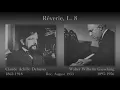Debussy: Rêverie, Gieseking (1953) ドビュッシー 夢 ギーゼキング