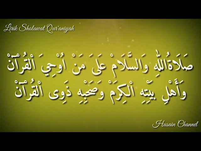 Download MP3 Lirik Sholawat Qur'aniyah Teks Arab Berharokat