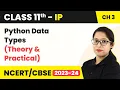 Class 11 Informatics Practices Chapter 3 Python Data Types - Brief Overview of Python Code 065