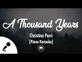 Download Lagu A Thousand Years - Christina Perri (Piano Karaoke)