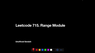 Leetcode 715 Range Module English