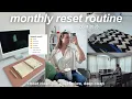 AUGUST MONTHLY RESET goal setting closet clean-out deep cleaning monthly reflection