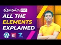 Elementor Pro Tutorial For Beginners All Widget Elements Explained All The Elements Explained