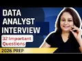32 Basic Data Analyst Interview Questions Conceptual General and Situational Questions Answers