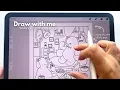 Draw a coloring sheet with me Satisfying Drawing Adult Coloring iPad Drawing