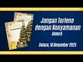 Lagu 16 Desember 2025 - Jangan Terlena dengan Kenyamanan