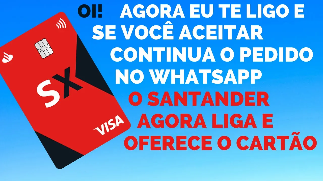 ????O BANCO SANTANDER OFERECENDO O CARTÃO DE CREDITO SX POR TELEFONE| SERÁ GOLPE?