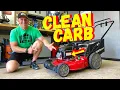 How To CLEAN A HONDA GCV160 CARBURETOR For Beginners Craftsman Troy-Bilt Toro Mowers