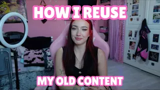 How i reuse my old content when selling feet pics