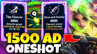 Nuclear Q Damage 1500 AD Zeri with Full AS Build