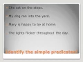 PREDICATES - simple complete compound