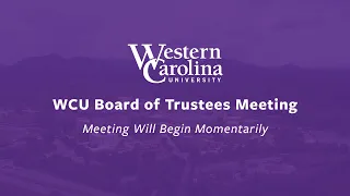 WCU Board of Trustees Sepetember 5 2025 - Regular Meeting